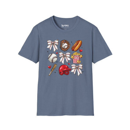 Glitter Baseball Sports T-Shirt – Sparkly Baseball Tee for Fans & Players