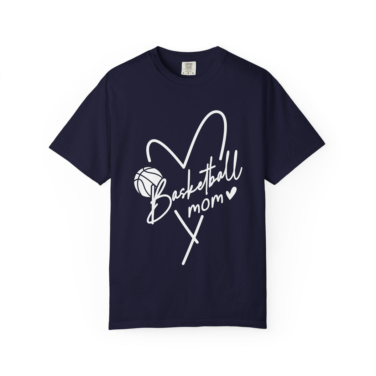 Basketball mom Hart T-Shirt 🏀 | Cute Heart Basketball Mom Tee