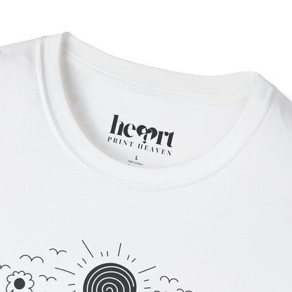 Yoga Doodle Lettering – Artistic & Meditative T-Shirt 🧘‍♀️✨