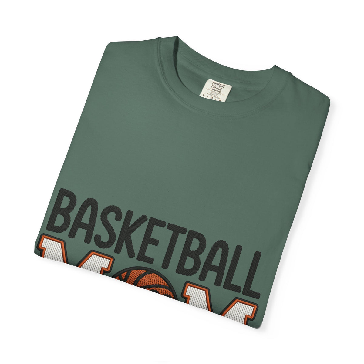 Basketball Mom Faux Embroidery T-Shirt 🏀 | Game Day Sports Mom Tee