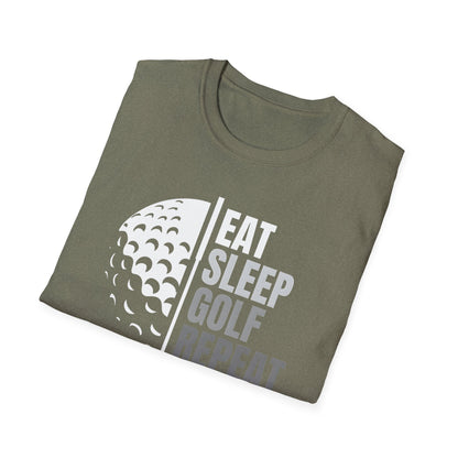 Eat Sleep Golf Repeat Tee – Classic Golf Lifestyle Sports T-Shirt