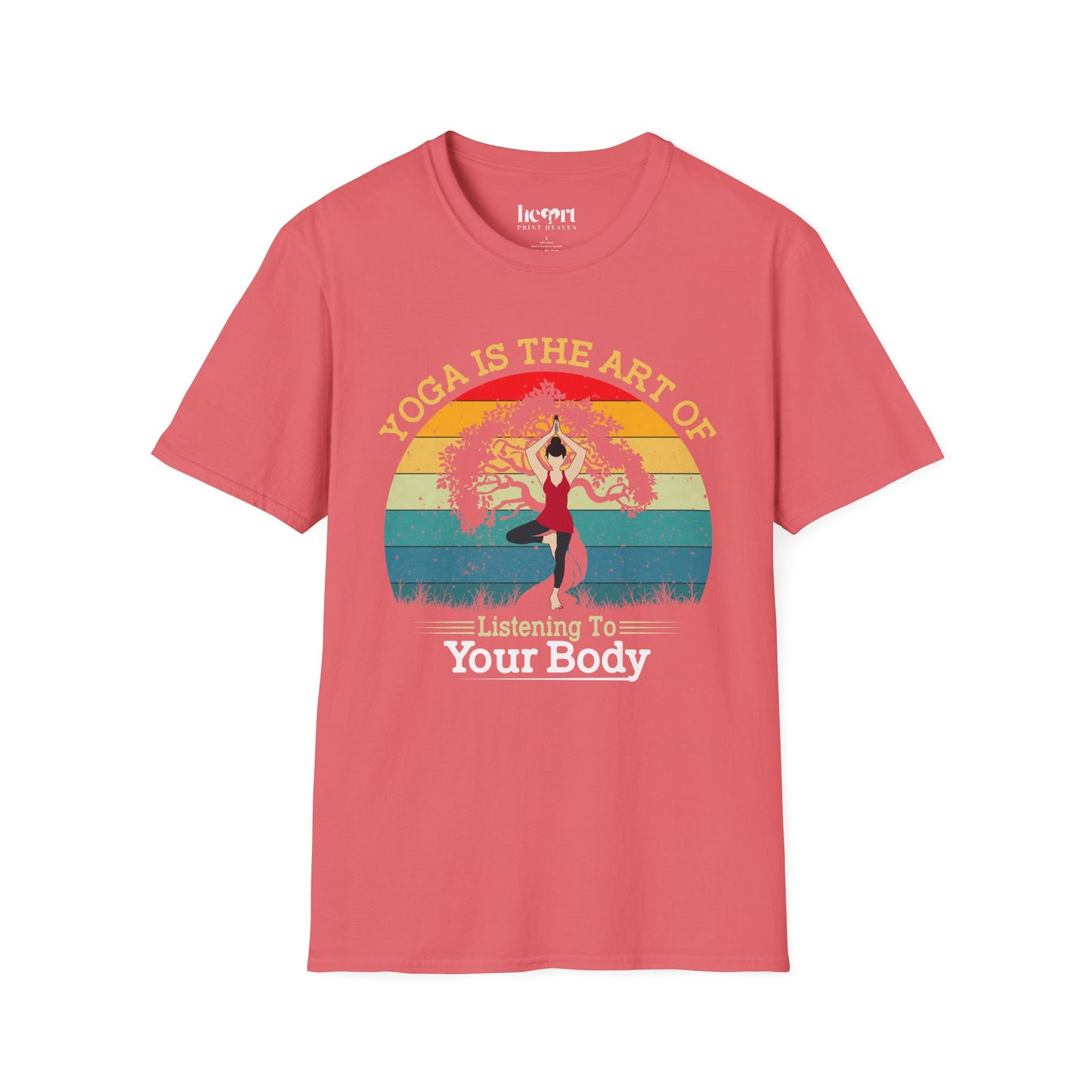 Yoga Is the Art of Listening to Your Body – Inspirational Yoga T-Shirt 🧘✨