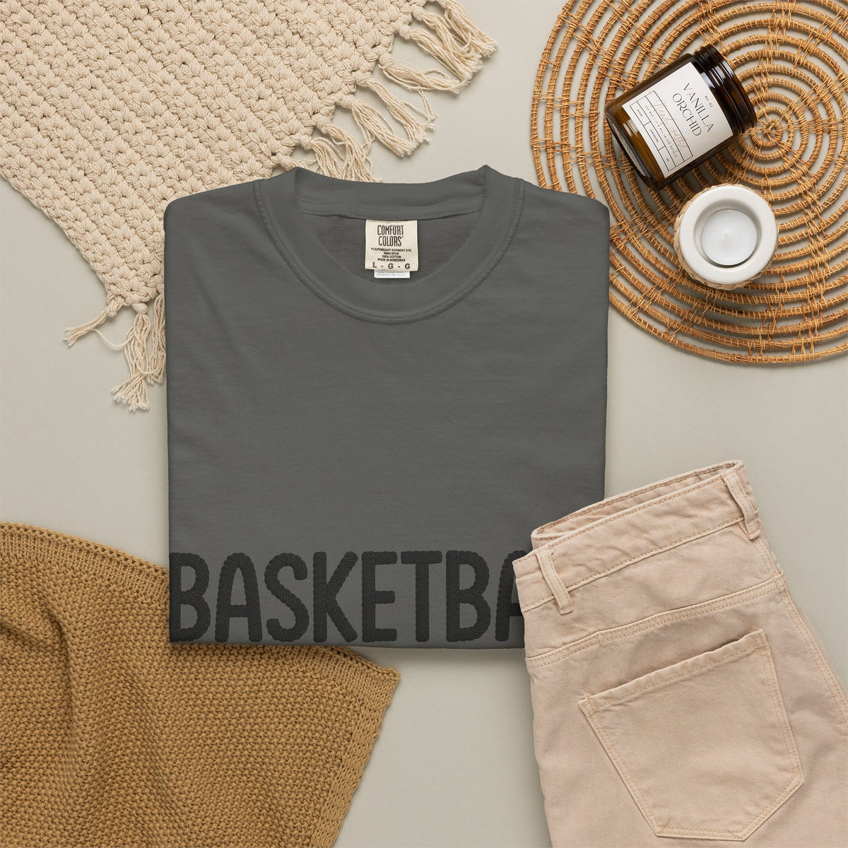 Basketball Mom Faux Embroidery T-Shirt 🏀 | Game Day Sports Mom Tee