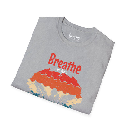 Breathe In Peace Breathe Out Stress T-Shirt – Yoga & Mindfulness Tee for Relaxation 🌿