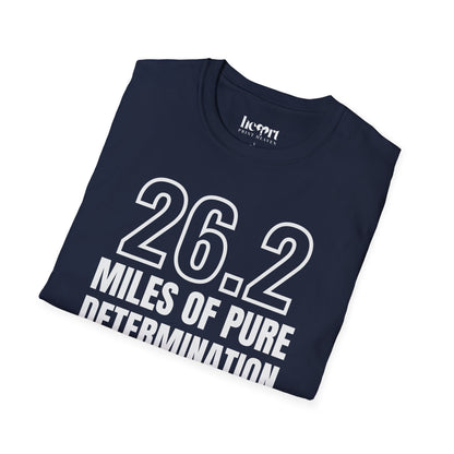 26.2 Miles of Pure Determination And Snacks – Funny Marathon Running T-Shirt