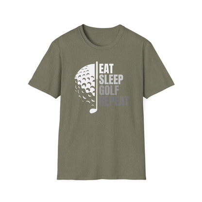 Eat Sleep Golf Repeat Tee – Classic Golf Lifestyle Sports T-Shirt