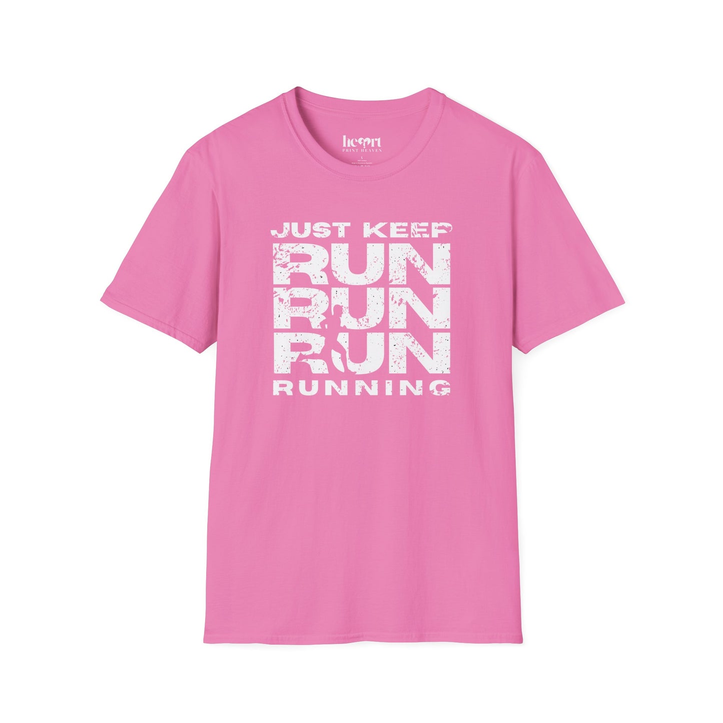 Just Keep Running Men's T-Shirt – Motivational Running Apparel for Active Men