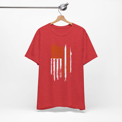 Eat Sleep Basketball Repeat Basketball American Flag T-Shirt