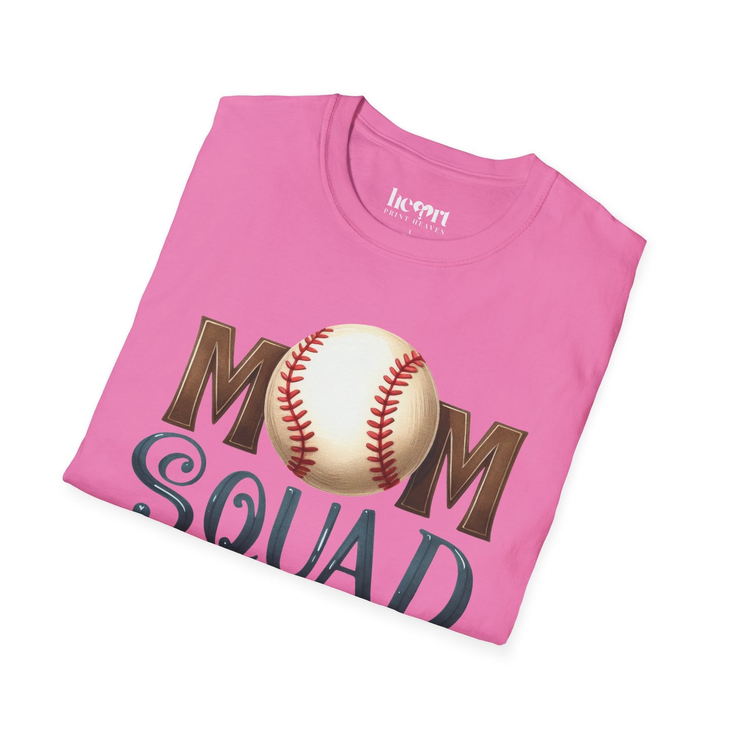 Mom Squad Baseball T-Shirt ⚾🌸 – Game Day Tee for Proud Baseball Moms