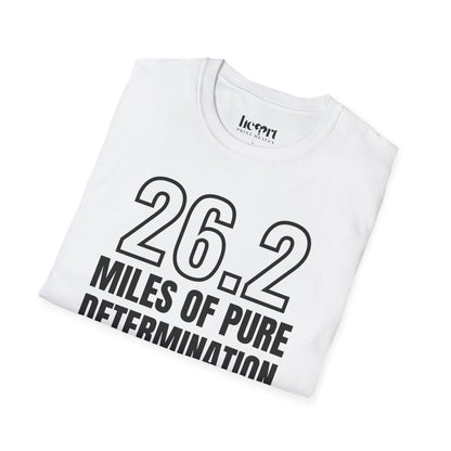26.2 Miles of Pure Determination And Snacks – Funny Marathon Running T-Shirt