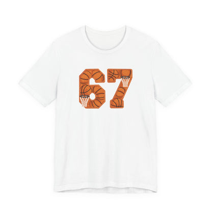 67 Basketball T-Shirt – Unique Basketball Graphic Tee for Fans & Players