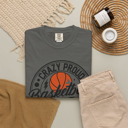 Crazy Proud Basketball Mom T-Shirt 🏀 | Always Loud Basketball Mom Tee