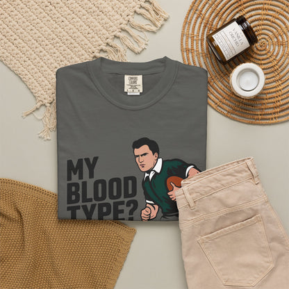 My Blood Type? Rugby Positive T-Shirt 🏉 | Funny Rugby Enthusiast Tee