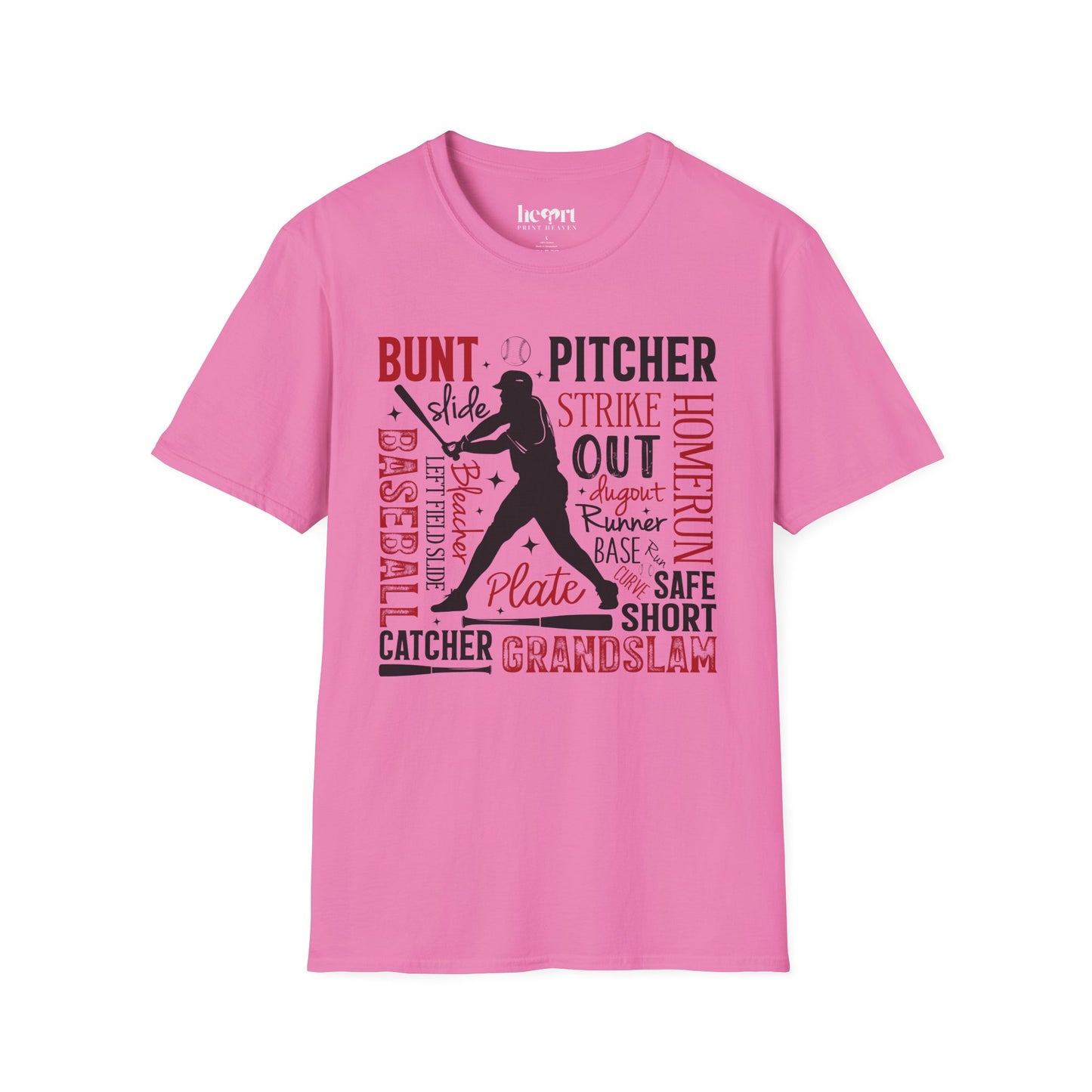 Sparkling Baseball Graphic T-Shirt – Glitter Sports Tee for Enthusiasts ✨⚾