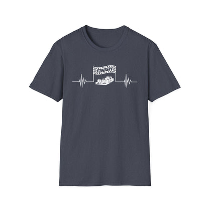 F1 Heartbeat Finish Line T-Shirt – Formula 1 Racing Fan Shirt