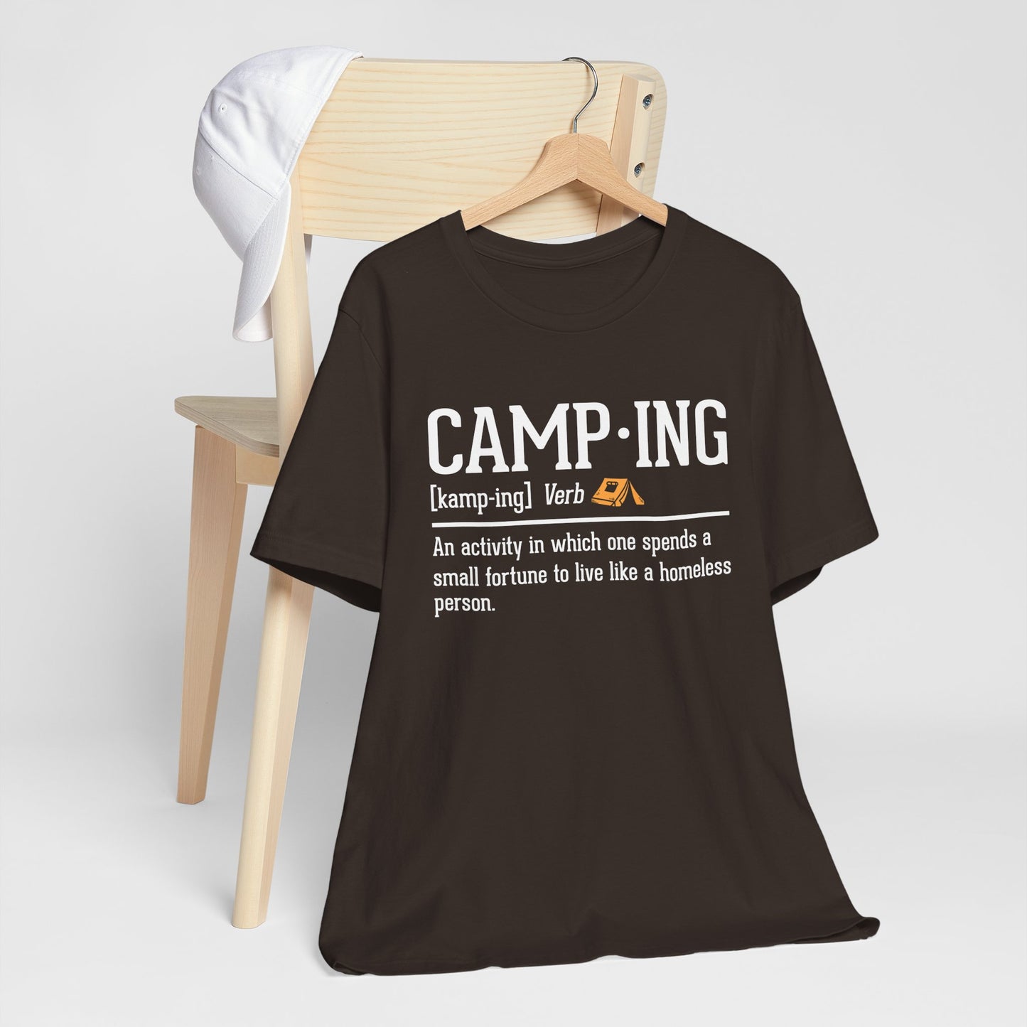 Funny Camping Definition Shirt – Sarcastic Outdoor Tee