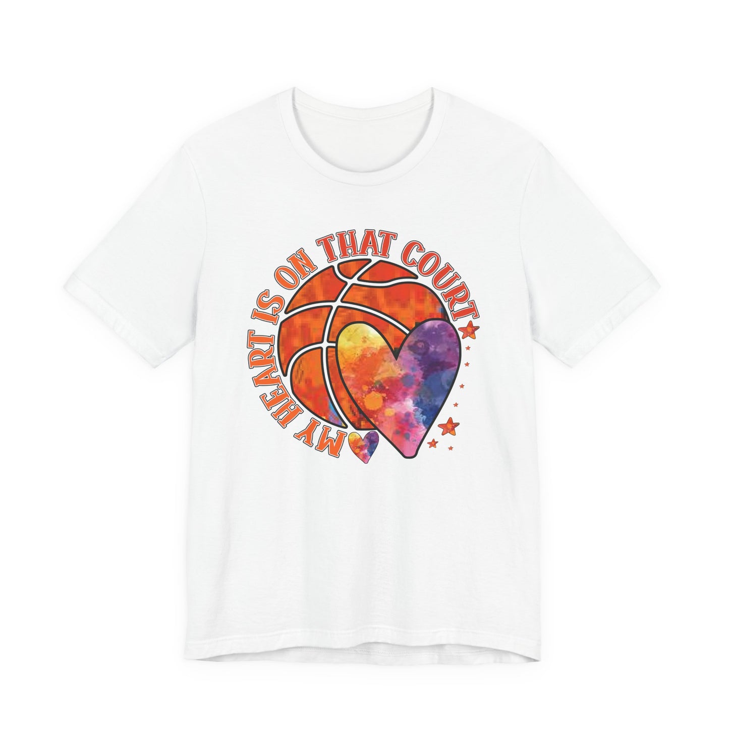 My Heart Is On That Court Basketball T-shirt