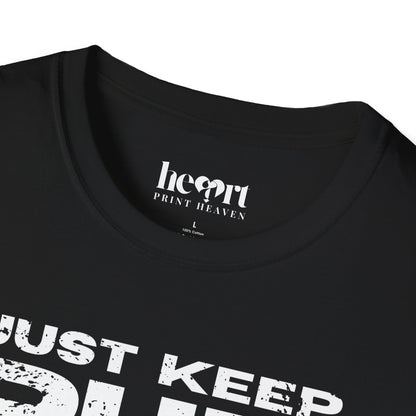 Just Keep Running Women's T-Shirt – Motivational Running Apparel for Active Women