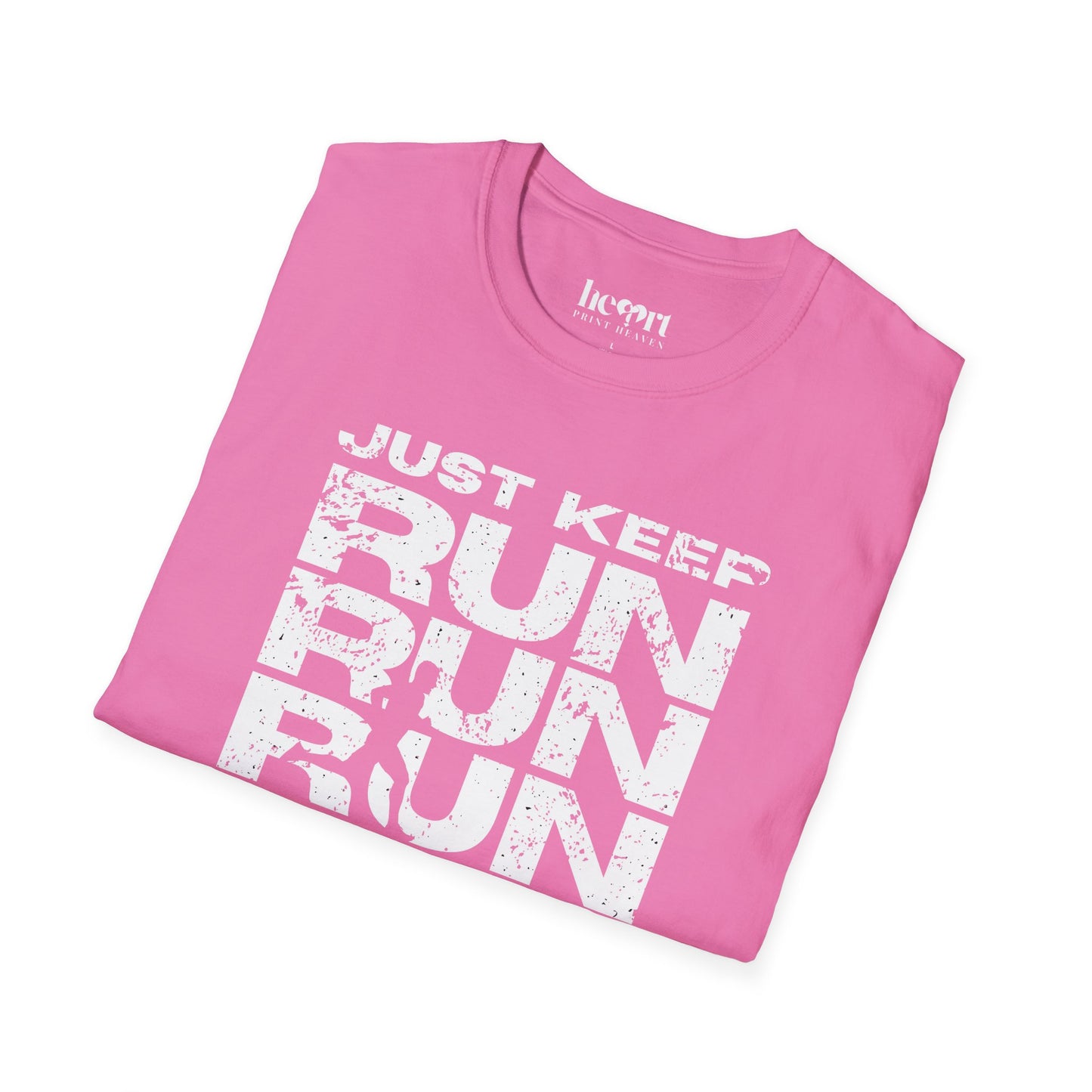 Just Keep Running Men's T-Shirt – Motivational Running Apparel for Active Men