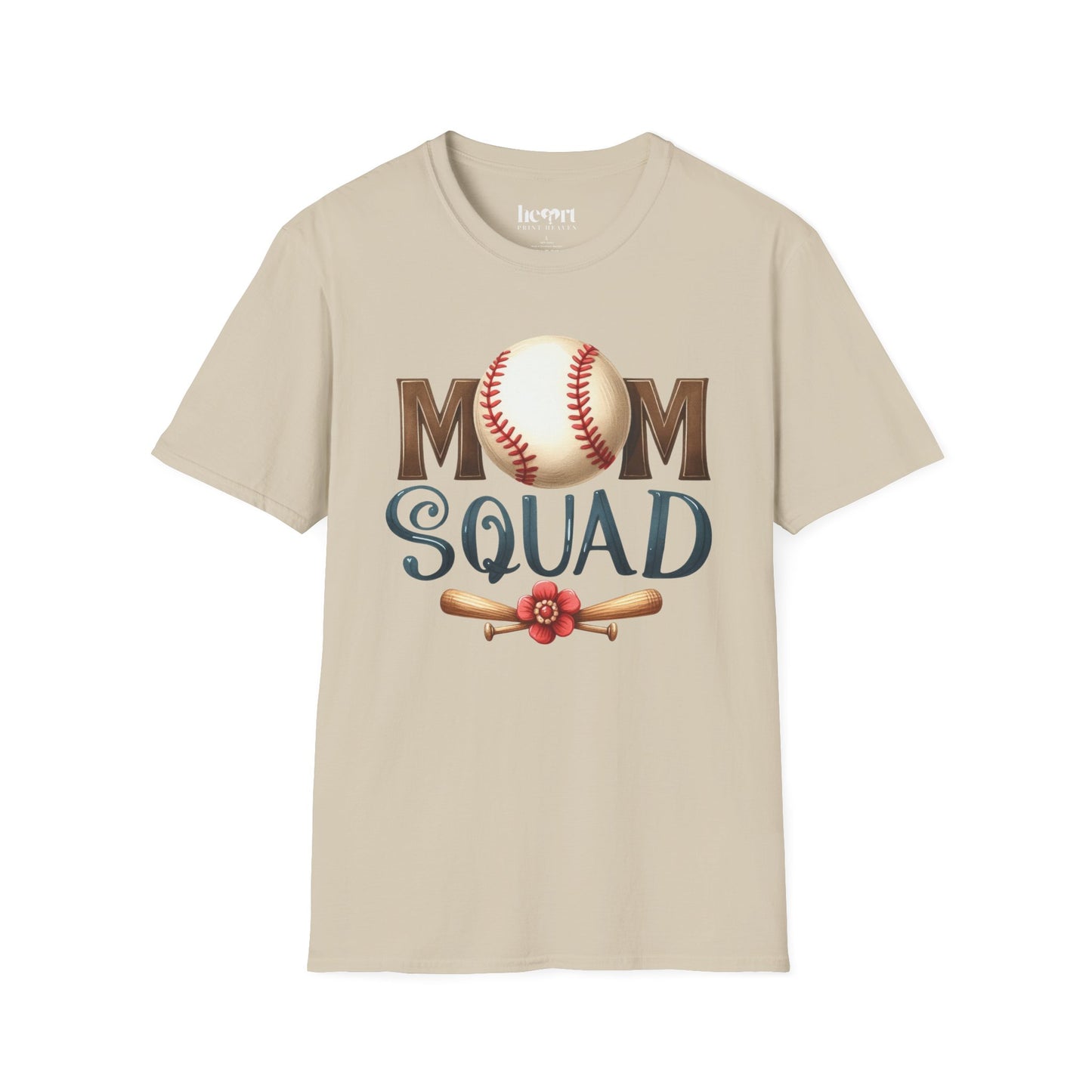 Mom Squad Baseball T-Shirt ⚾🌸 – Game Day Tee for Proud Baseball Moms