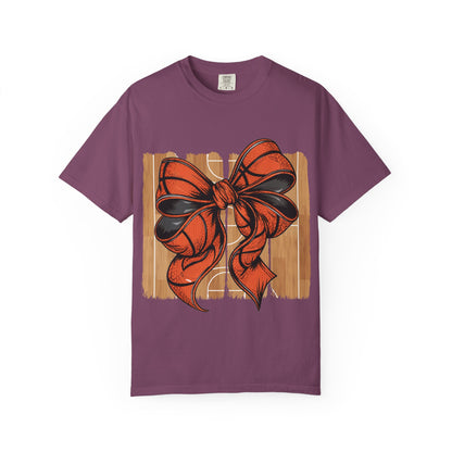 Basketball Bow T-Shirt 🏀 | Team Mom Game Day Tee