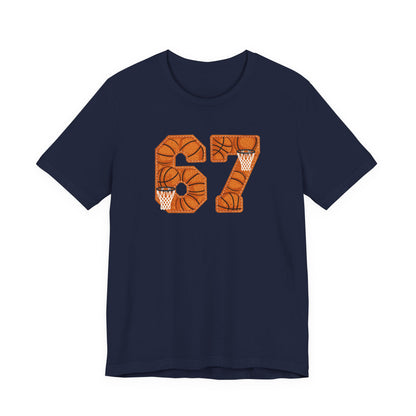 67 Basketball T-Shirt – Unique Basketball Graphic Tee for Fans & Players