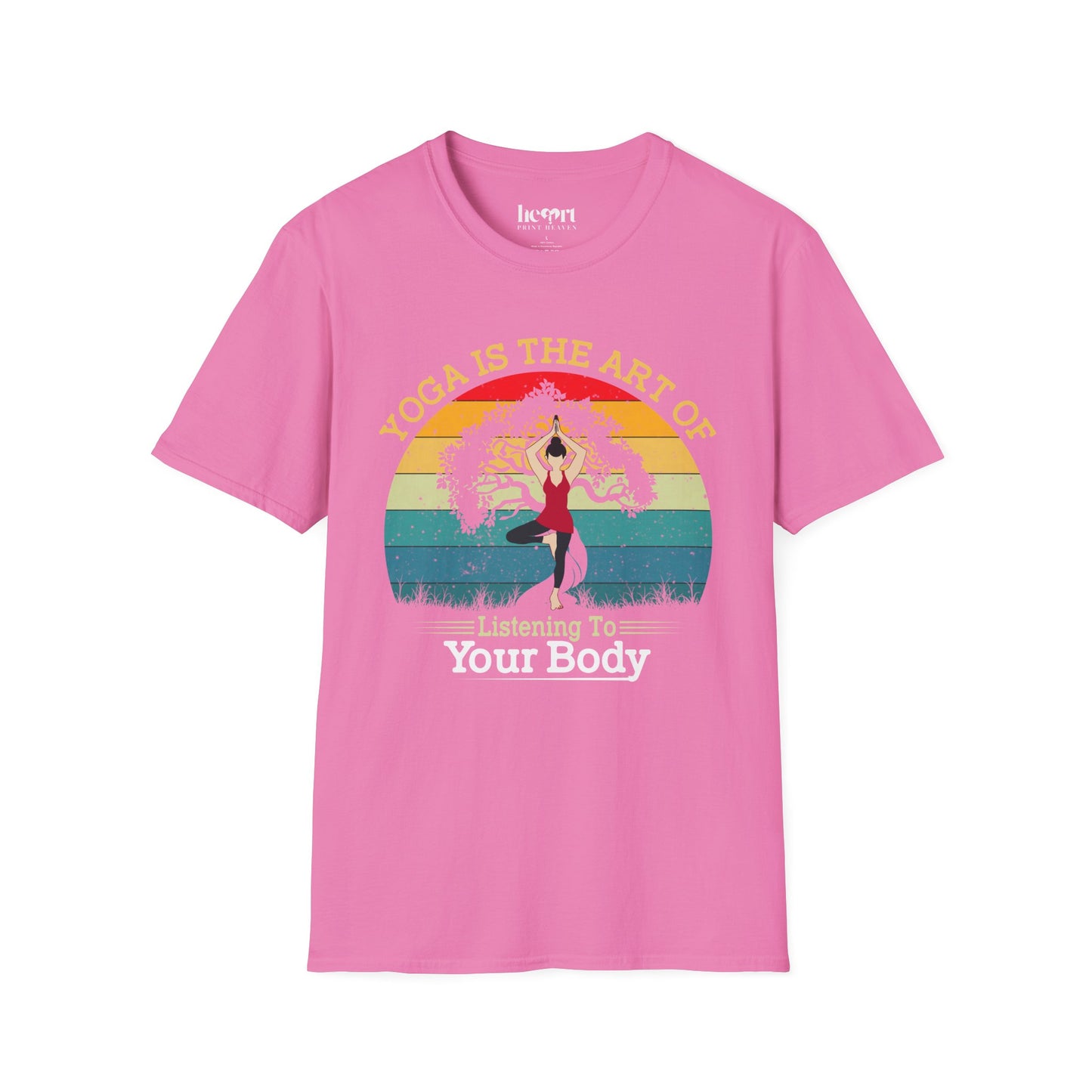 Yoga Is the Art of Listening to Your Body – Inspirational Yoga T-Shirt 🧘✨