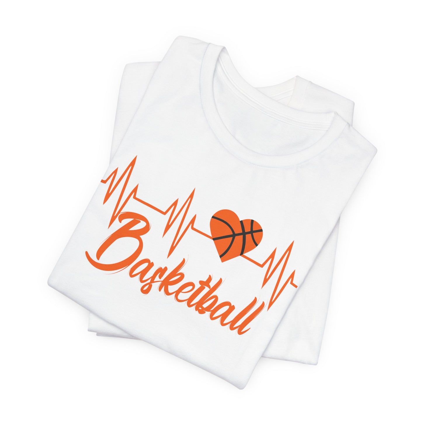 Born To Play Basketball funny Heartbeat Basketball T-Shirt