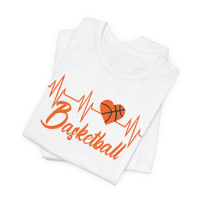 Born To Play Basketball funny Heartbeat Basketball T-Shirt