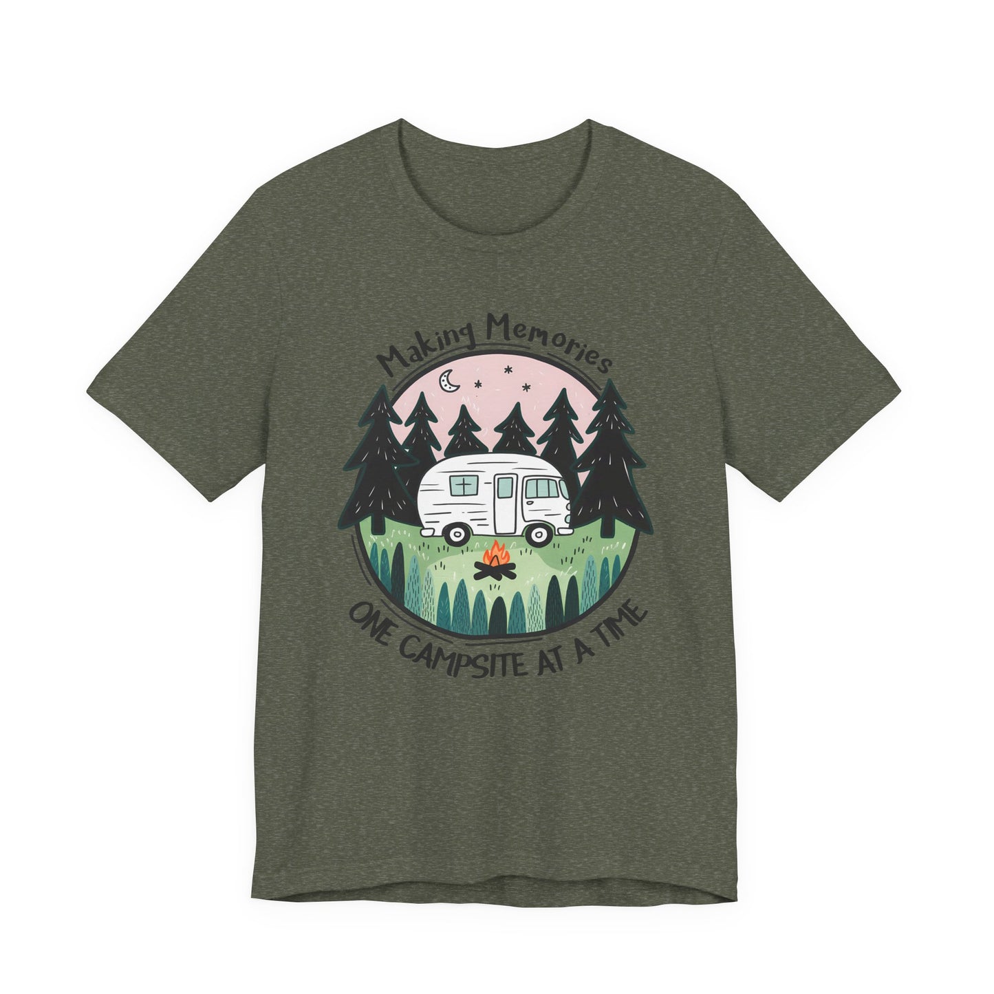 Making Memories One Campsite at a Time – Retro RV Camping Shirt