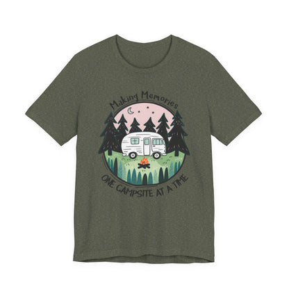 Making Memories One Campsite at a Time – Retro RV Camping Shirt