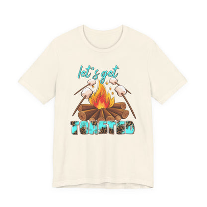 Let’s Get Toasted Campfire T-Shirt – Funny Camping Graphic Tee for Outdoor Lovers