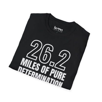 26.2 Miles of Pure Determination And Snacks – Funny Marathon Running T-Shirt