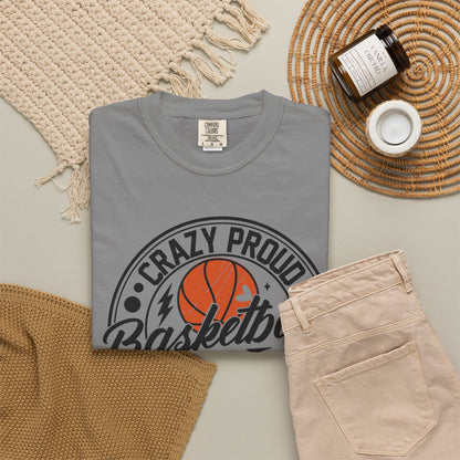Crazy Proud Basketball Mom T-Shirt 🏀 | Always Loud Basketball Mom Tee