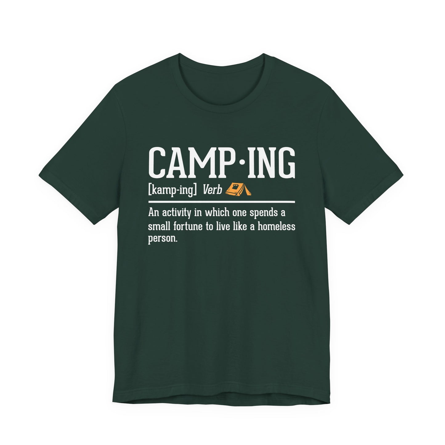 Funny Camping Definition Shirt – Sarcastic Outdoor Tee