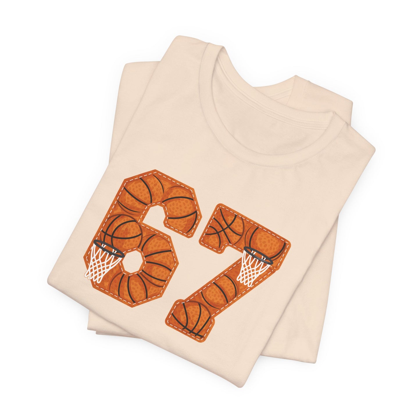 67 Basketball T-Shirt – Unique Basketball Graphic Tee for Fans & Players