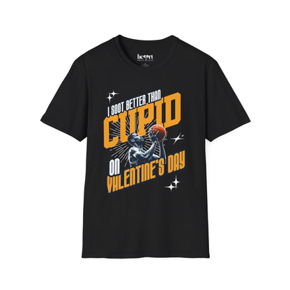 I Shoot Better Than Cupid on Valentine's Day – Funny Basketball T-Shirt
