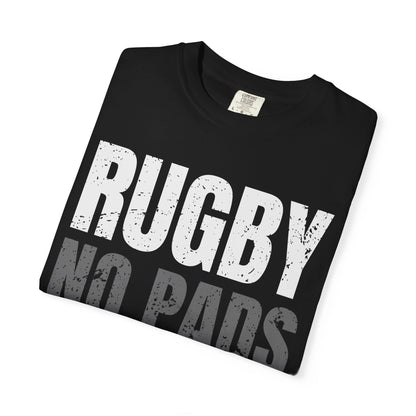 Rugby "No Pads, No Helmets, Just Balls" Funny T-Shirt 🏉 | Bold Rugby Fan Statement Tee