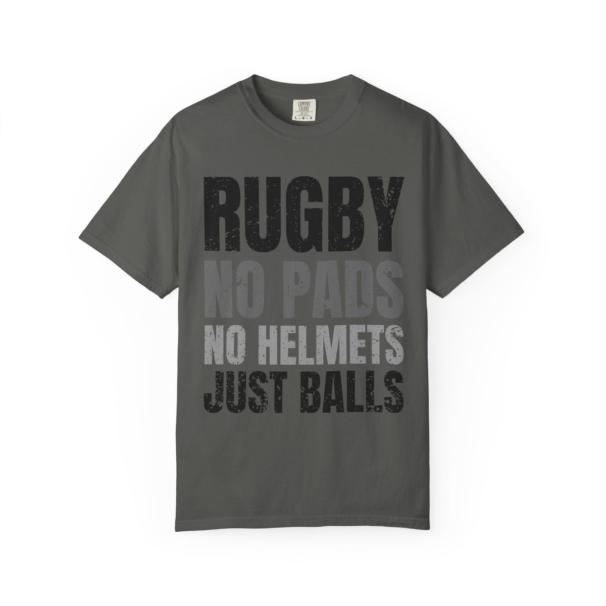 Rugby "No Pads, No Helmets, Just Balls" Funny T-Shirt 🏉 | Bold Rugby Fan Statement Tee