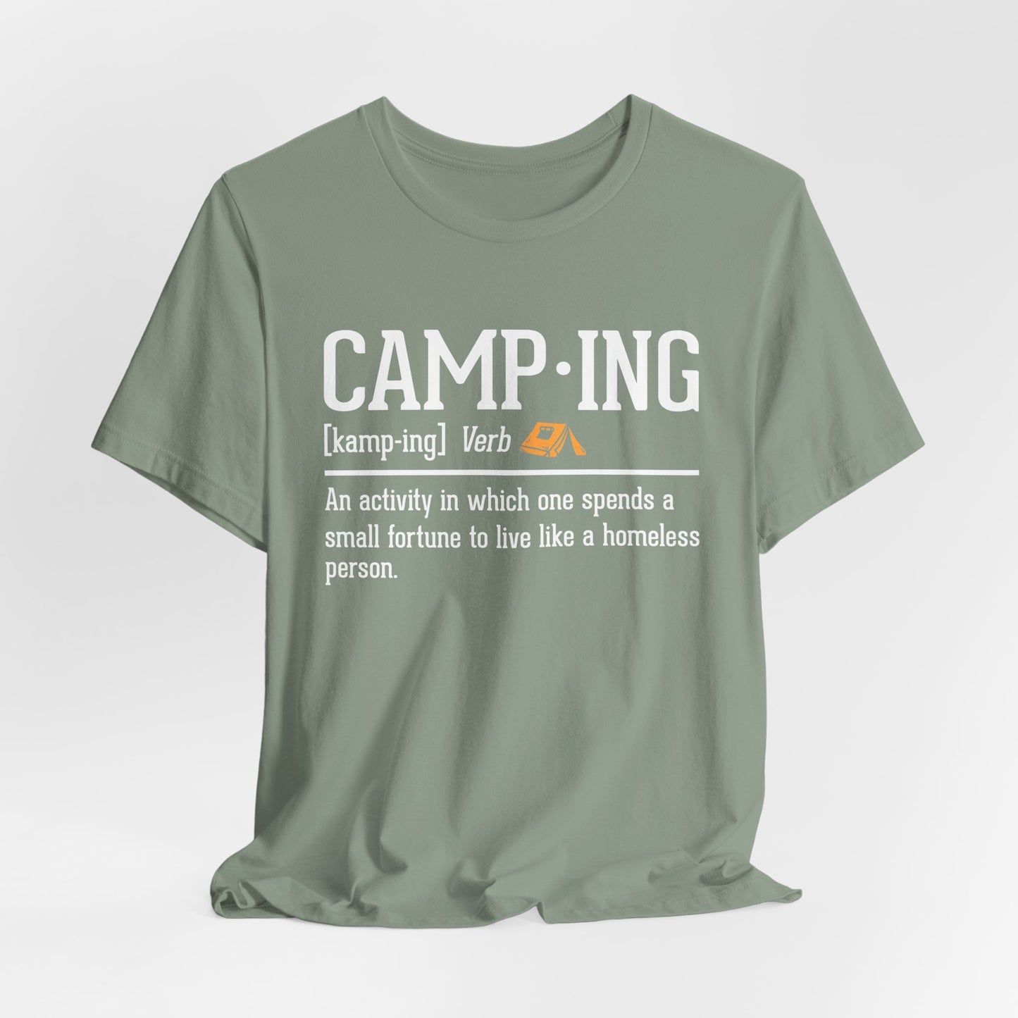 Funny Camping Definition Shirt – Sarcastic Outdoor Tee