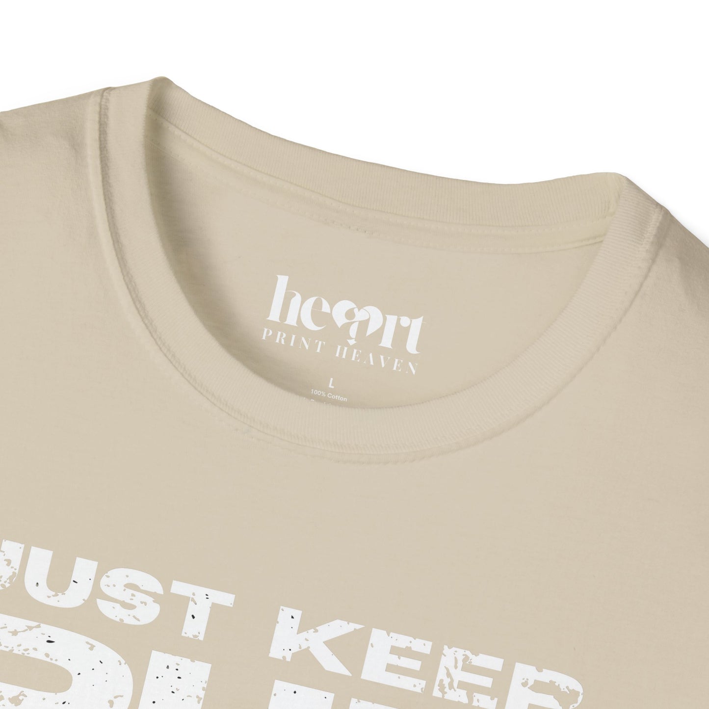 Just Keep Running Men's T-Shirt – Motivational Running Apparel for Active Men
