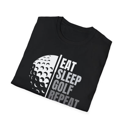 Eat Sleep Golf Repeat Tee – Classic Golf Lifestyle Sports T-Shirt