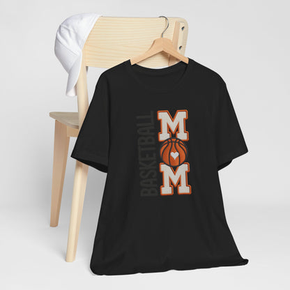 Basketball Mom Faux Embroidery T-Shirt – Game Day Sports Mom Tee