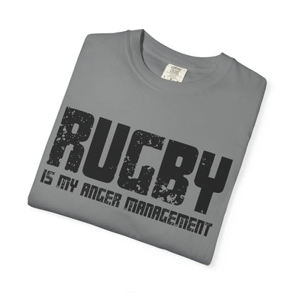 Rugby Is My Anger Management T-Shirt 🏉 | Funny Rugby Fan Statement Tee