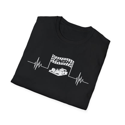 F1 Heartbeat Finish Line T-Shirt – Formula 1 Racing Fan Shirt