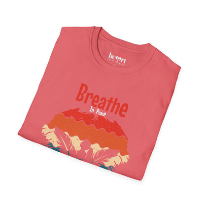 Breathe In Peace Breathe Out Stress T-Shirt – Yoga & Mindfulness Tee for Relaxation 🌿