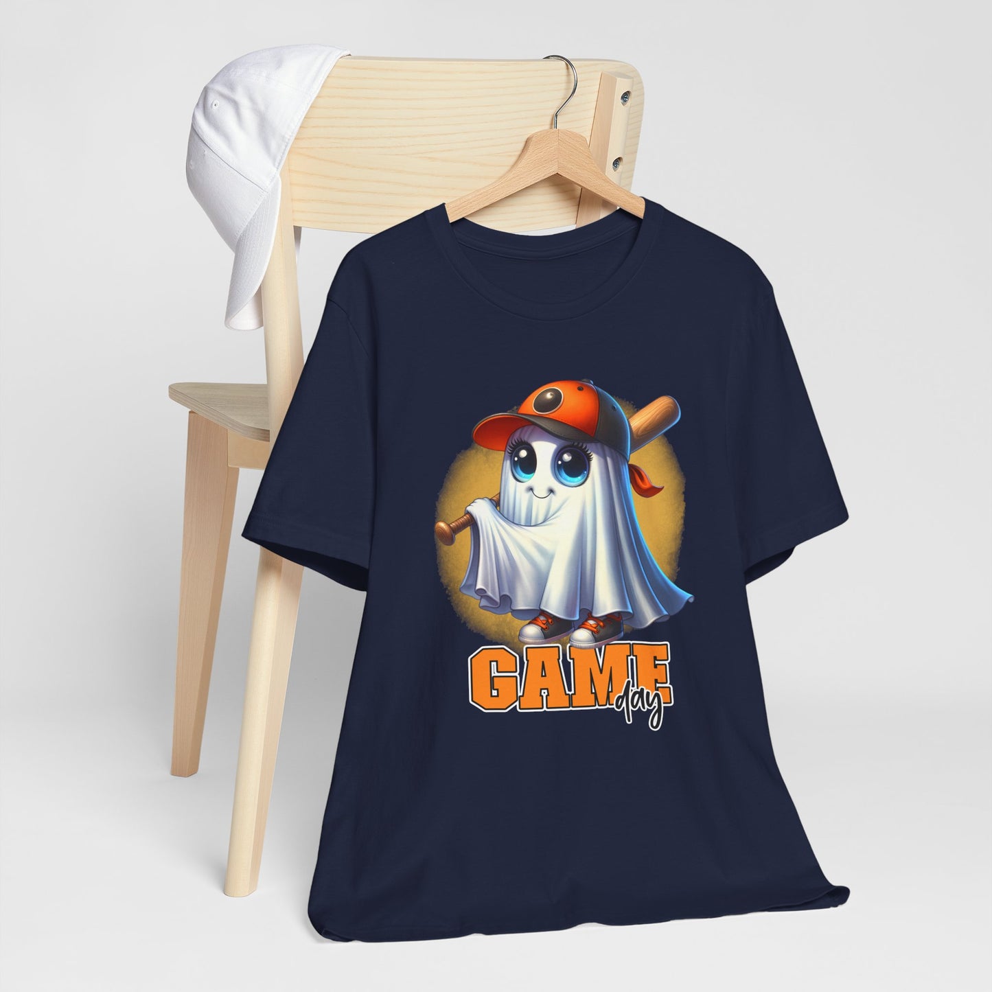 Game Day Cute Baby Ghost Baseball T-shirt