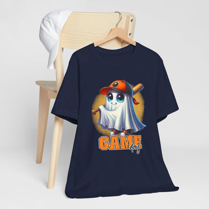 Game Day Cute Baby Ghost Baseball T-shirt