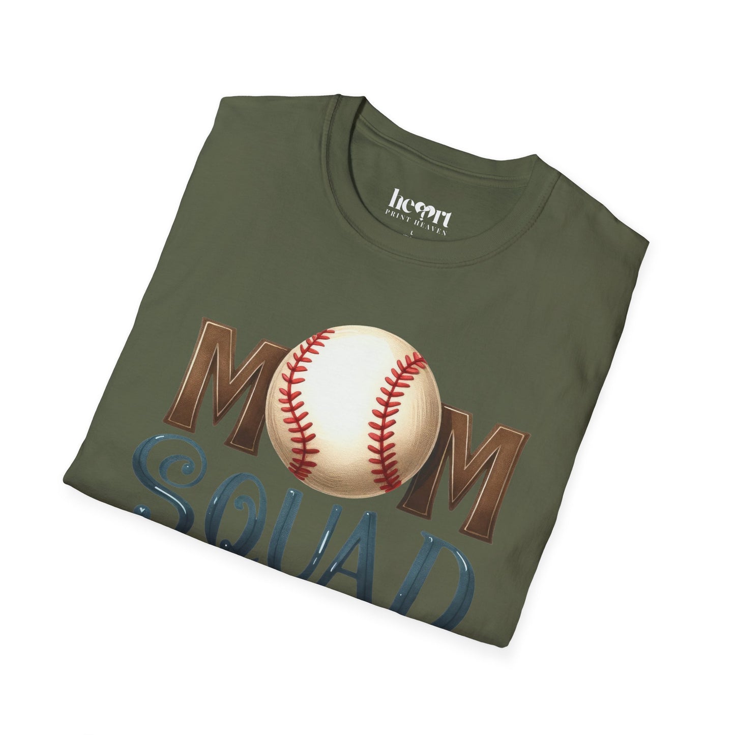 Mom Squad Baseball T-Shirt ⚾🌸 – Game Day Tee for Proud Baseball Moms