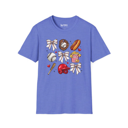 Glitter Baseball Sports T-Shirt – Sparkly Baseball Tee for Fans & Players
